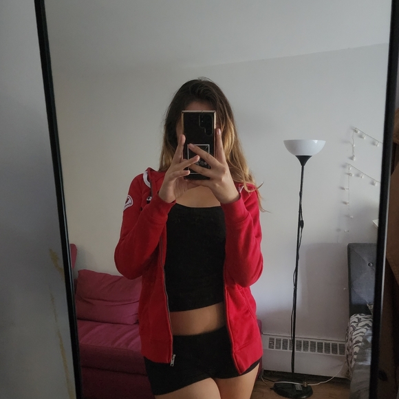 red zipper hoodie Canada - Picture 3 of 5